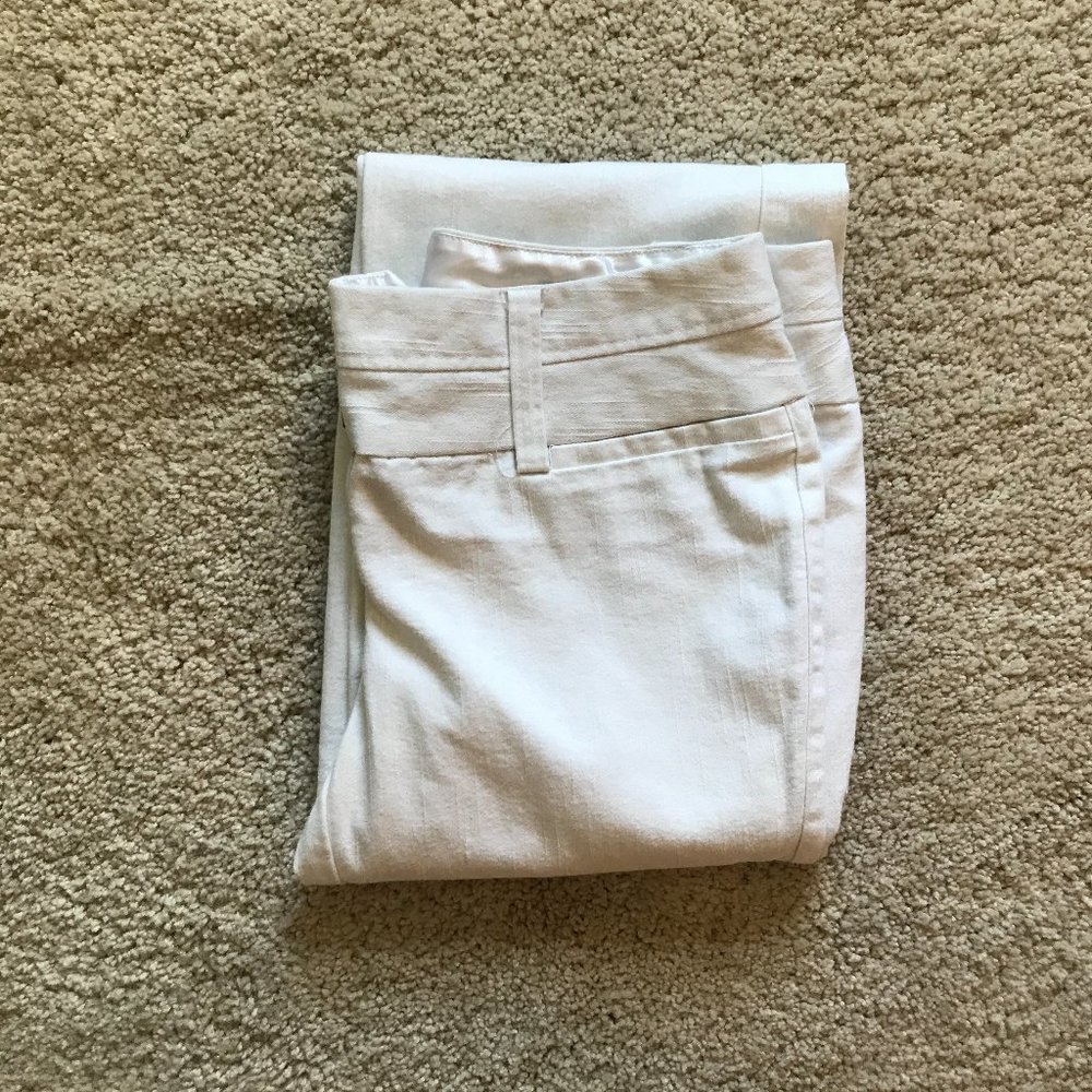 Stooshy White Bootcut Suit Pant
